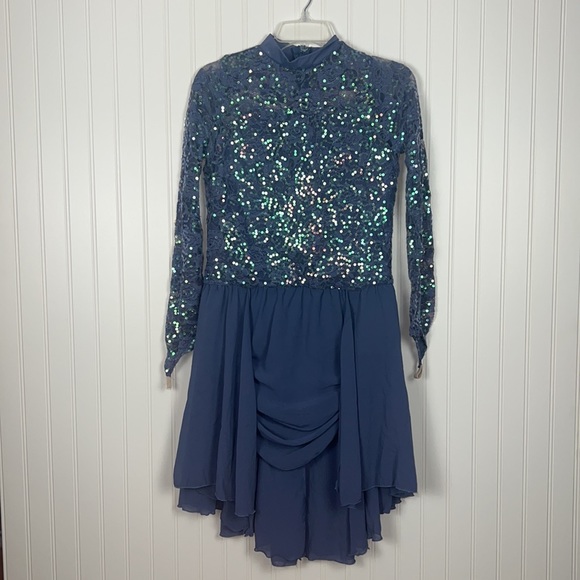 Weissman Lyrical Ballet Dance Costume Purple XXLC - Picture 3 of 10